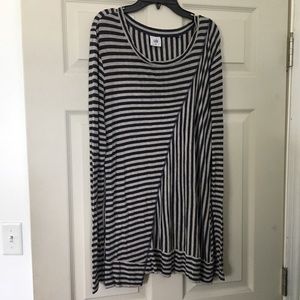 Cabi Size N tunic striped blouse dress Size M